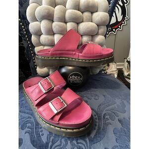 Dr Martens Hot Pink Cyrus Slide Sandals Size 8/EU 39